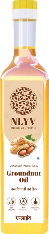 Wood-pressed Groundnut Oil (1 L)